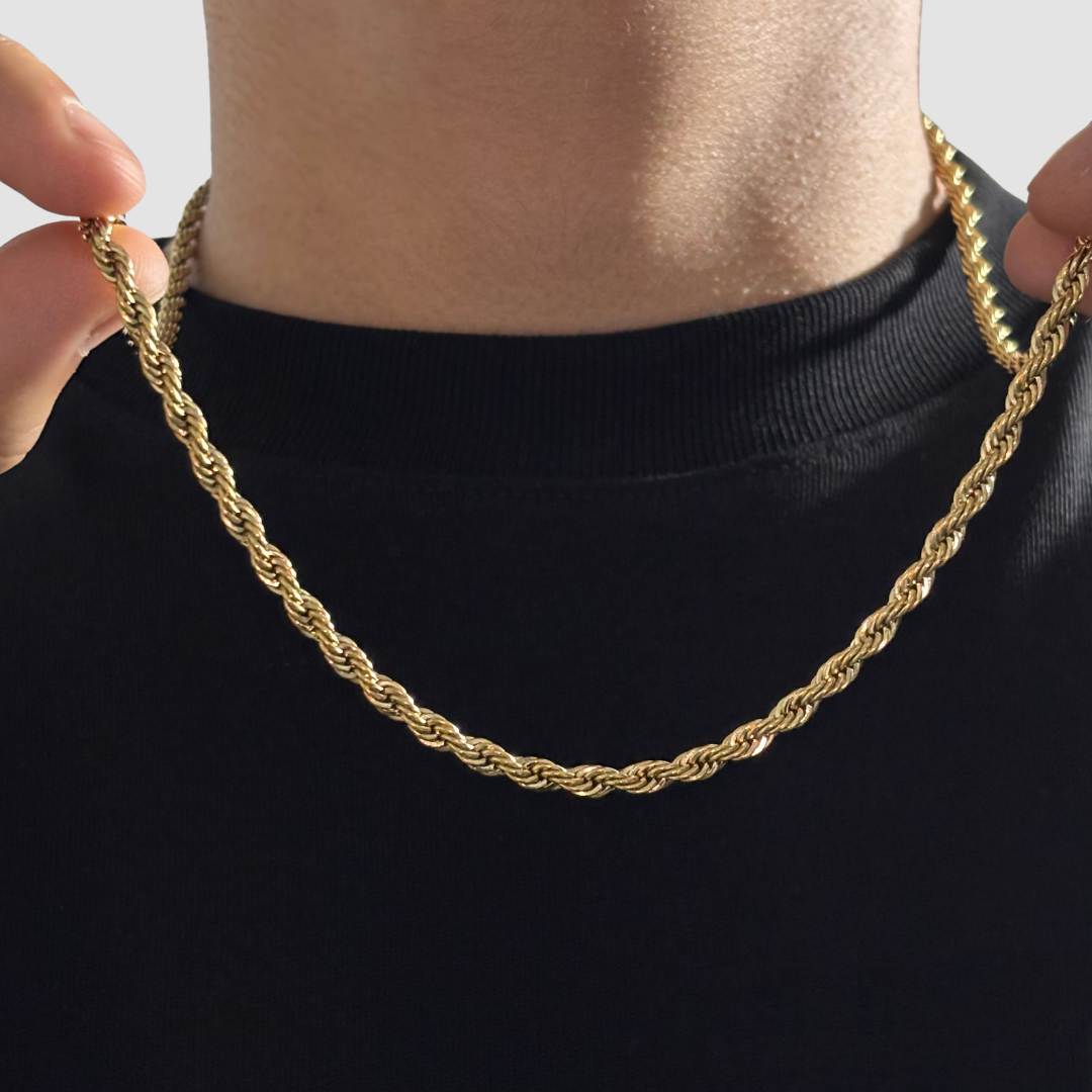 Combo Cadena Más Pulsera Lazo Oro Laminado 18K