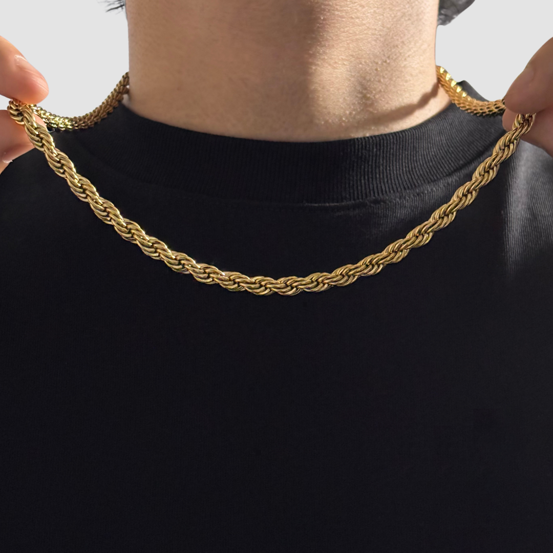 Combo Cadena Más Pulsera Lazo Oro Laminado 18K