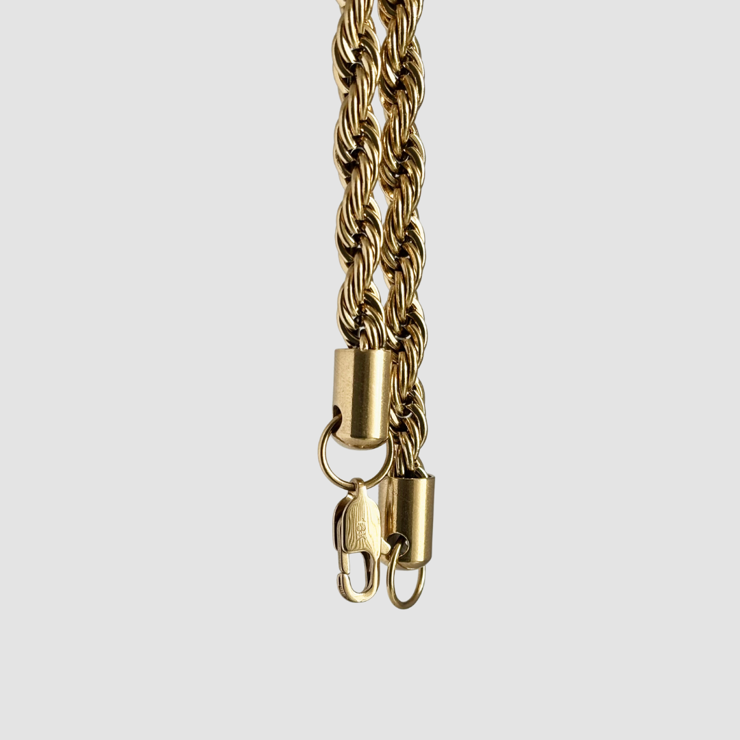 Combo Cadena Más Pulsera Lazo Oro Laminado 18K
