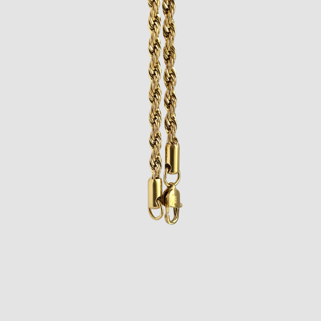 Combo Cadena Más Pulsera Lazo Oro Laminado 18K